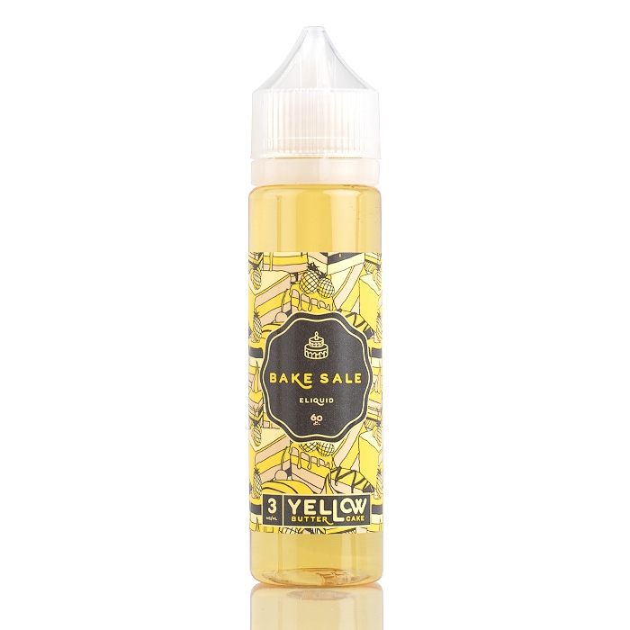 Yellow - Butter Cake - Bake Sale E-Liquid | 60mL Vape Juice