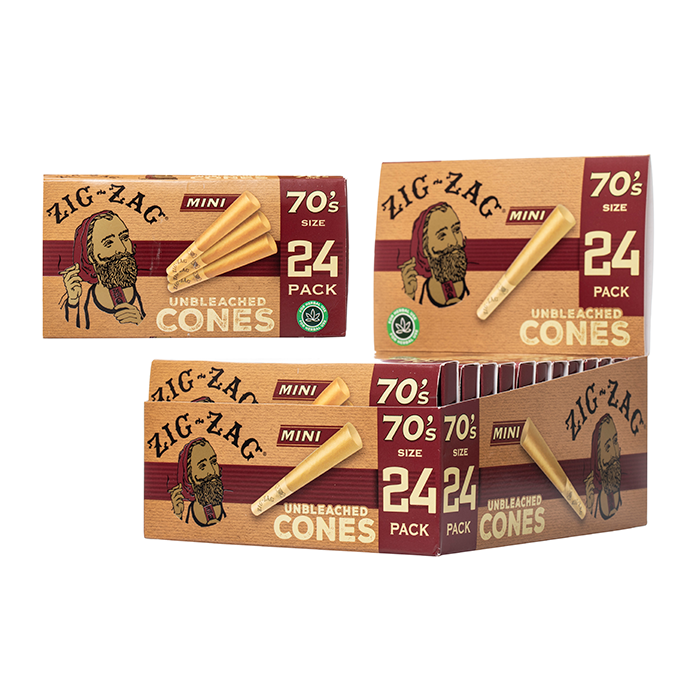ZIG ZAG 70's Mini Cones - 288ct Box $43.99