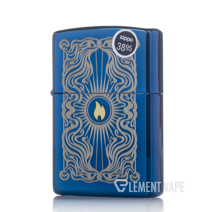 zippo vape Zippo Fancy Flame Blue Lighter - 46424