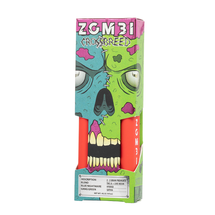 Zombi Crossbreed Live Resin THCa Duo Disposable 4G