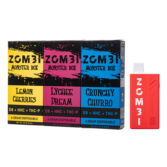 Zombi Monster Box D8 + HHC + THC-P Disposable 6G $24.99