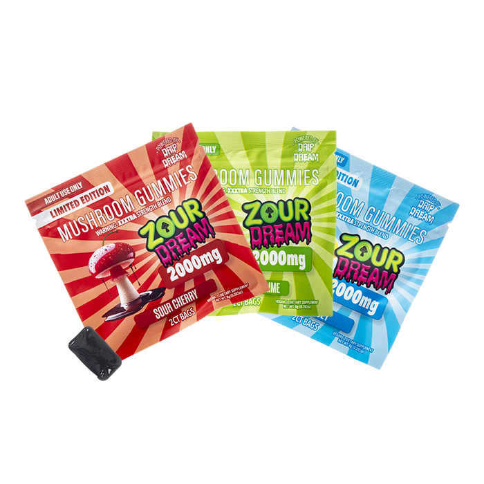 Zour Dream XXXTRA Strength Mushroom Gummies 2000mg - $6.99