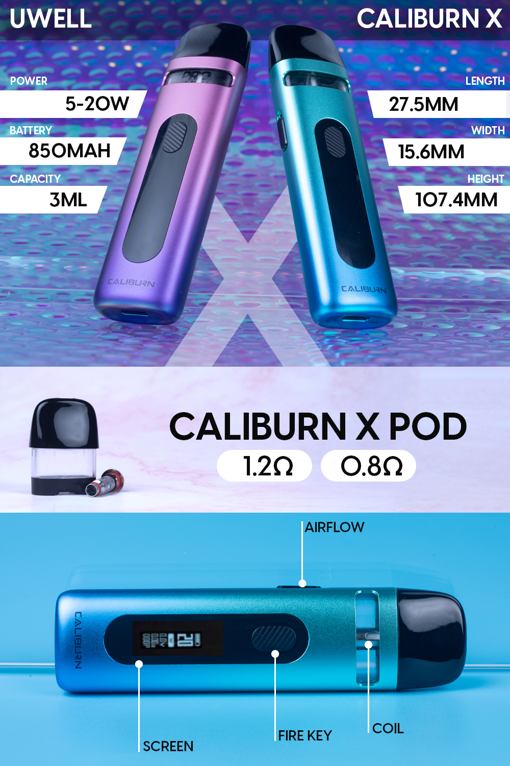 Caliburn X Infographic Caliburn X Infographic