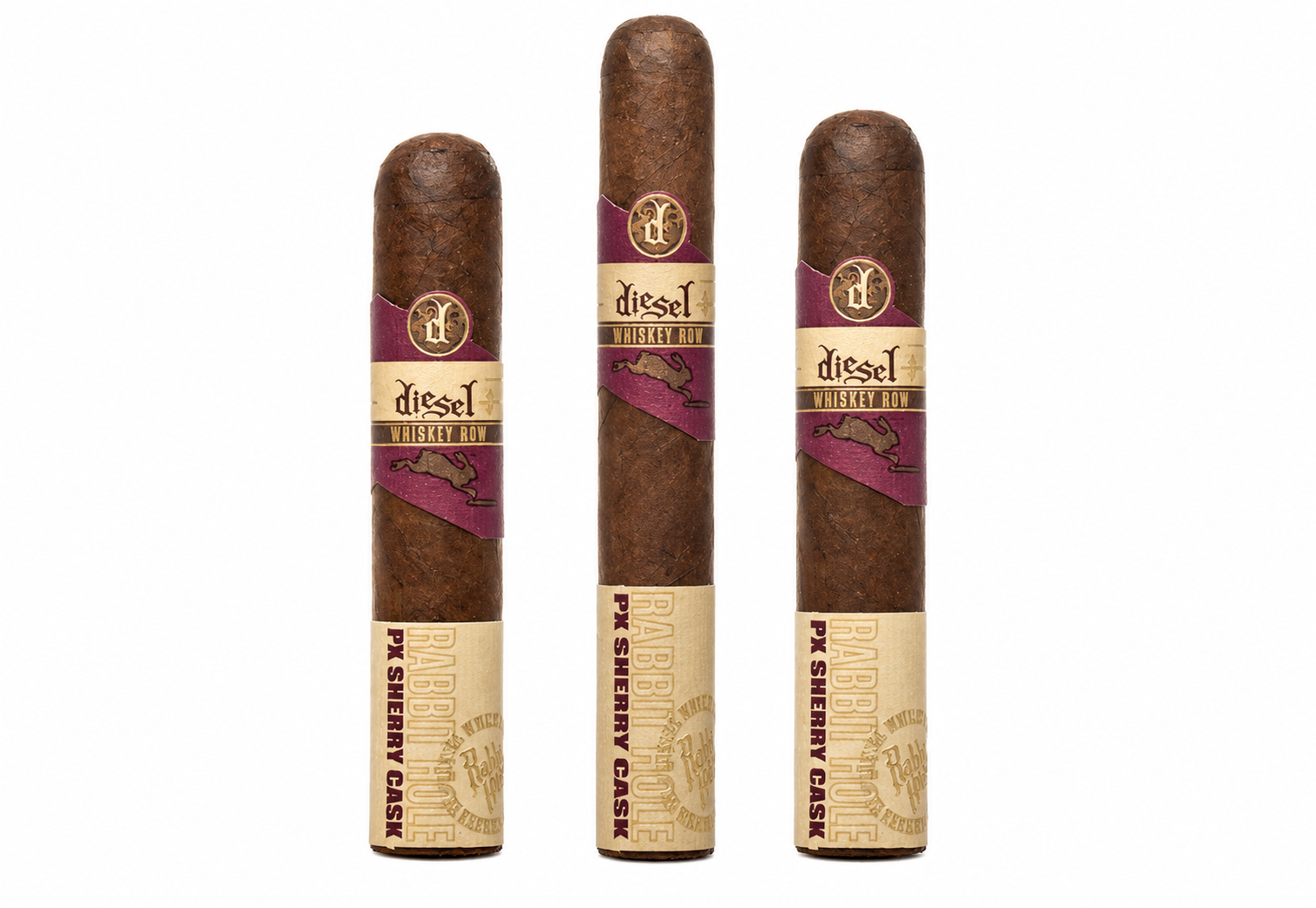 Diesel Cigars Sherry Cask lined up