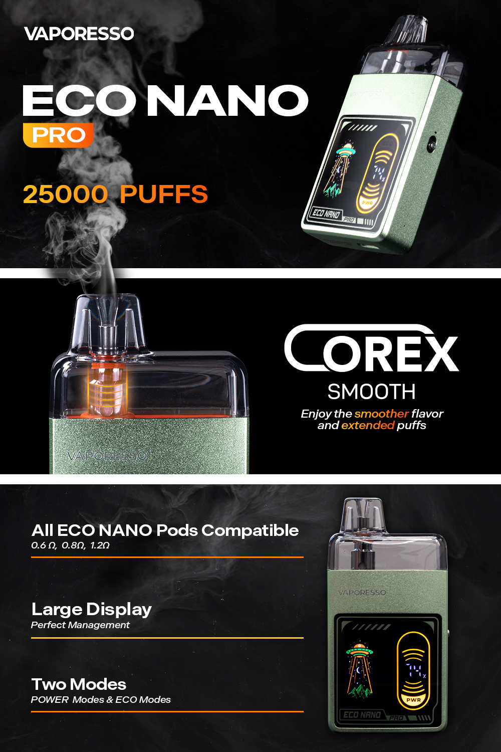elf bar vape uk VAPORESSO ECO NANO PRO POD KIT PRICE IN PAKISTAN main image 0