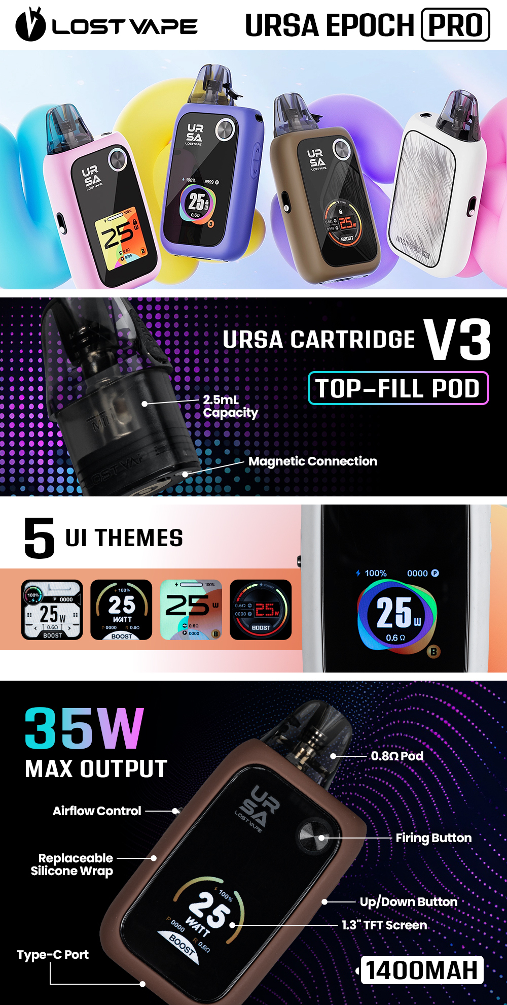 lost vape rose KIT AEGIS SOLO 3 MTL 3000MAH 100W GEEKVAPE main image 0