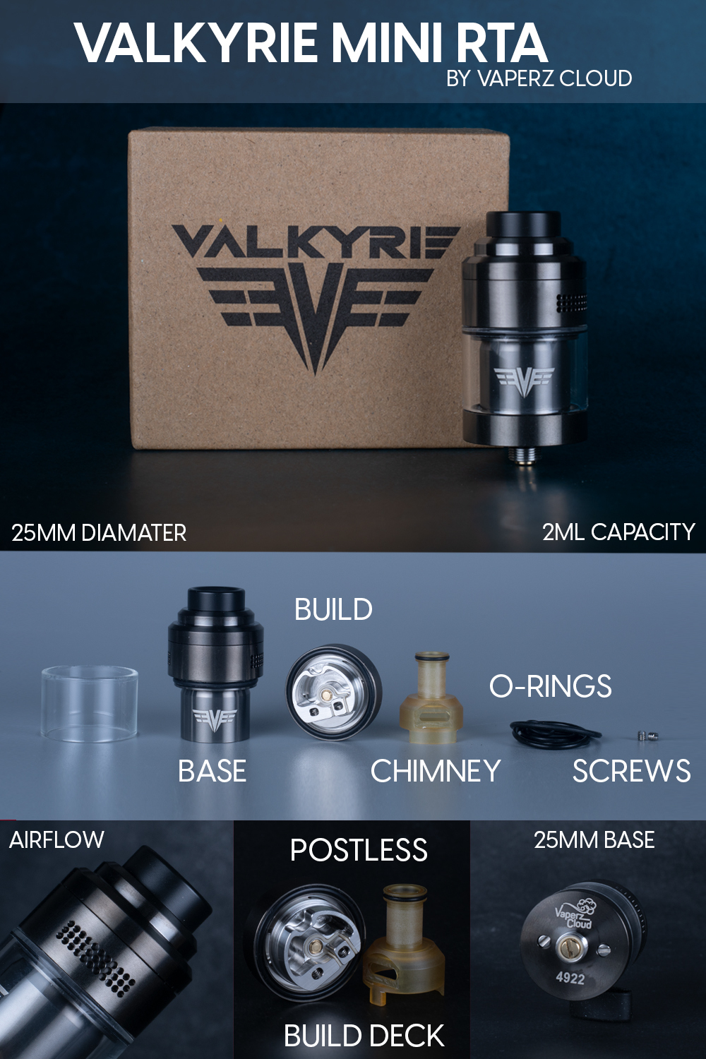 elfbar nachfüll pod läuft aus Vaperz Cloud Valkyrie Mini 25mm RTA