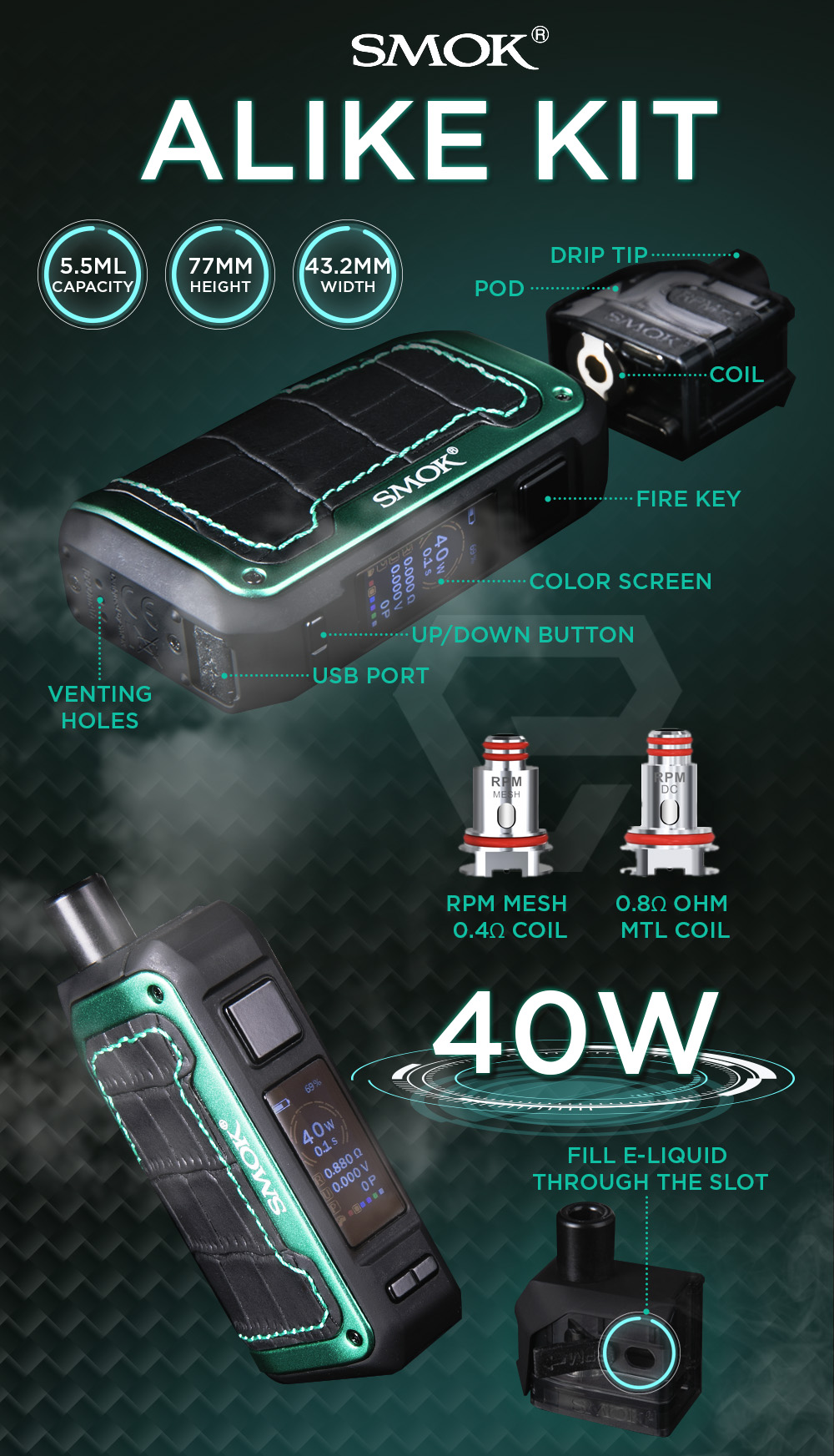 SMOK ALIKE Replacement Pods $1.99